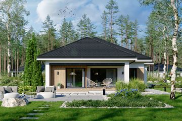  Projekt domu EG-92 (WWB1117) - projekt domu parterowego - Zdjęcie 2