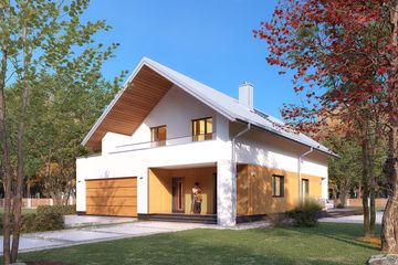  Projekt domu Marcepan (BSA2328) - projekt domu parterowego z poddaszem - Zdjęcie 2