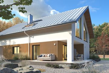  Projekt domu Marcepan (BSA2328) - projekt domu parterowego z poddaszem - Zdjęcie 3