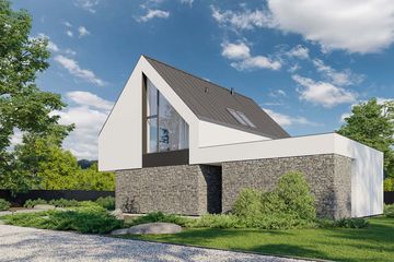  Projekt domu HomeKoncept 100 wariant 05 (KRX1222) - projekt domu parterowego z poddaszem - Zdjęcie 3