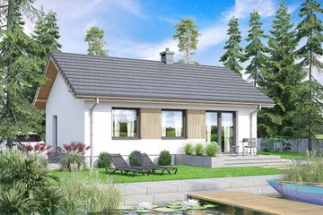  Projekt domu Mirabelka (WOF1176) - projekt domu parterowego - Zdjęcie 3