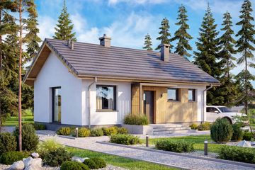  Projekt domu Mirabelka (WOF1176) - projekt domu parterowego - Zdjęcie 1