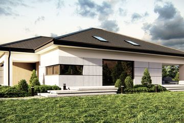  Projekt domu uA245 (WCB1390) - projekt domu parterowego - Zdjęcie 2