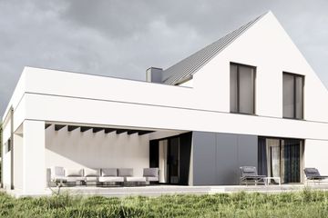  Projekt domu uA278 (WCB1392) - projekt domu parterowego z poddaszem - Zdjęcie 3