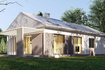  Projekt domu uA306 (WCB1396) - projekt domu parterowego - Zdjęcie 3