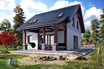  Projekt domu Figa bez garażu [B] (WRF2352) - projekt domu parterowego z poddaszem - Zdjęcie 4
