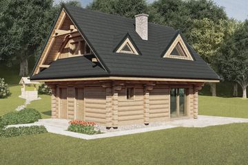  Projekt domu L-310 (SLU1026) - projekt domu parterowego z poddaszem - Zdjęcie 3