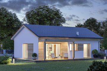  Projekt domu D324 - wersja drewniana (WAI1443) - projekt domu parterowego - Zdjęcie 3