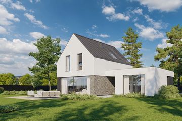  Projekt domu HomeKoncept 101 wariant 02 (KRX1224) - projekt domu parterowego z poddaszem - Zdjęcie 5