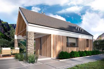  Projekt domu letniskowego Lens LMW19 (WOB1783) - projekt domu letniskowego parterowego - Zdjęcie 3