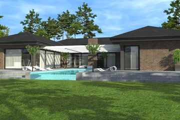  Projekt domu Modern House New House 718 wariant 01 (KRZ1018) - projekt domu parterowego - Zdjęcie 2