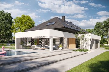  Projekt domu NewHouse 707 (KRZ1019) - projekt domu parterowego z poddaszem - Zdjęcie 6