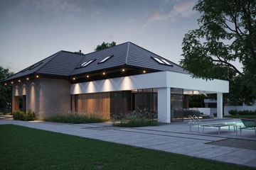  Projekt domu NewHouse 707 (KRZ1019) - projekt domu parterowego z poddaszem - Zdjęcie 7