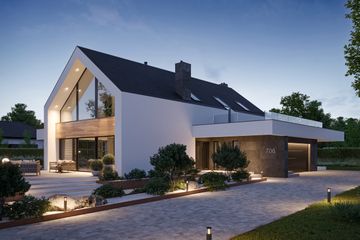  Projekt domu NewHouse 706 (KRZ1023) - projekt domu parterowego z poddaszem - Zdjęcie 1