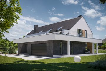  Projekt domu NewHouse 706 (KRZ1023) - projekt domu parterowego z poddaszem - Zdjęcie 8