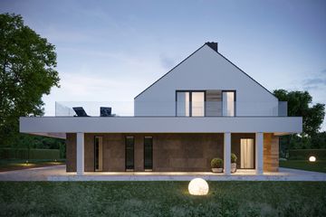  Projekt domu NewHouse 706 (KRZ1023) - projekt domu parterowego z poddaszem - Zdjęcie 9