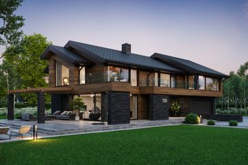  Projekt domu NewHouse 728 (KRZ1024) - projekt domu parterowego z poddaszem - Zdjęcie 1