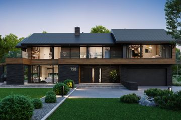  Projekt domu NewHouse 728 (KRZ1024) - projekt domu parterowego z poddaszem - Zdjęcie 2