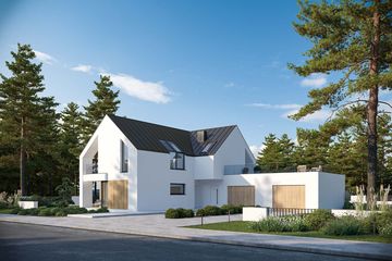  Projekt domu Modern House New House 778 D G2 (KRZ1026) - projekt domu parterowego z poddaszem - Zdjęcie 2