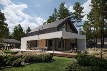  Projekt domu NewHouse 753 (KRZ1028) - projekt domu parterowego z poddaszem - Zdjęcie 2