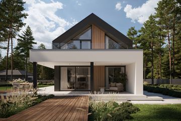  Projekt domu NewHouse 753 (KRZ1028) - projekt domu parterowego z poddaszem - Zdjęcie 4