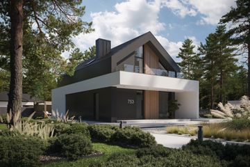  Projekt domu NewHouse 753 (KRZ1028) - projekt domu parterowego z poddaszem - Zdjęcie 7