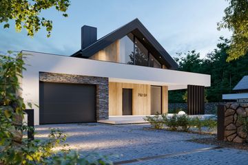  Projekt domu NewHouse 752 G1 (KRZ1030) - projekt domu parterowego z poddaszem - Zdjęcie 3