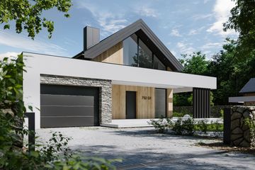  Projekt domu NewHouse 752 G1 (KRZ1030) - projekt domu parterowego z poddaszem - Zdjęcie 4