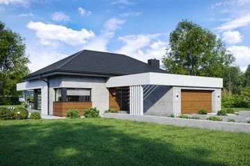  Projekt domu NewHouse 708 w1 (KRZ1031) - projekt domu parterowego - Zdjęcie 1