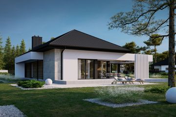  Projekt domu NewHouse 708 w1 (KRZ1031) - projekt domu parterowego - Zdjęcie 3