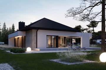  Projekt domu NewHouse 708 w1 (KRZ1031) - projekt domu parterowego - Zdjęcie 4