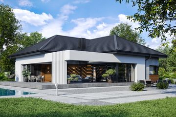  Projekt domu NewHouse 708 w1 (KRZ1031) - projekt domu parterowego - Zdjęcie 5