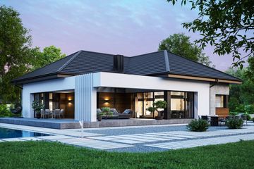  Projekt domu NewHouse 708 w1 (KRZ1031) - projekt domu parterowego - Zdjęcie 6