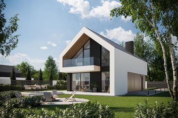  Projekt domu NewHouse 754 (KRZ1032) - projekt domu parterowego z poddaszem - Zdjęcie 2