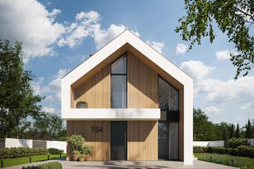  Projekt domu NewHouse 754 (KRZ1032) - projekt domu parterowego z poddaszem - Zdjęcie 6