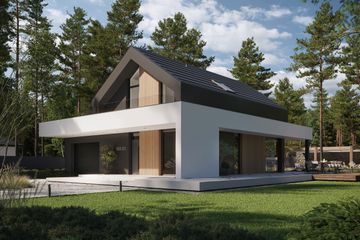  Projekt domu NewHouse 753 G1 (KRZ1033) - projekt domu parterowego z poddaszem - Zdjęcie 2