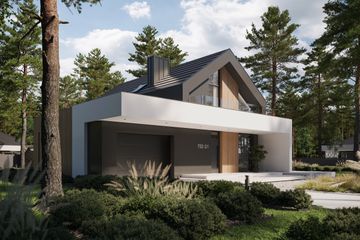  Projekt domu NewHouse 753 G1 (KRZ1033) - projekt domu parterowego z poddaszem - Zdjęcie 6