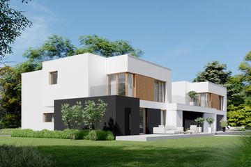  Projekt domu Modern House New House 777 B2 G1 (KRZ1036) - projekt domu z pełnym piętrem - Zdjęcie 1