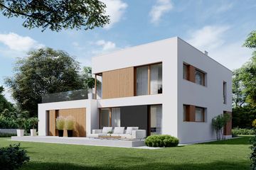  Projekt domu NewHouse 777 D G1 (KRZ1037) - projekt domu z pełnym piętrem - Zdjęcie 1