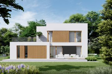  Projekt domu NewHouse 777 D G1 (KRZ1037) - projekt domu z pełnym piętrem - Zdjęcie 2