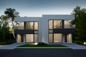  Projekt domu NewHouse 744 B (KRZ1039) - projekt domu z pełnym piętrem - Zdjęcie 2