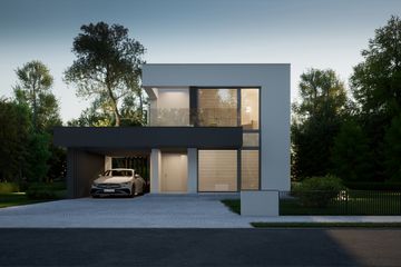  Projekt domu NewHouse 744 w1 (KRZ1044) - projekt domu z pełnym piętrem - Zdjęcie 1