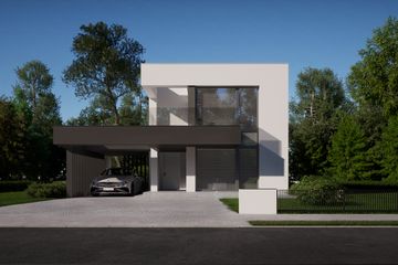  Projekt domu NewHouse 744 w1 (KRZ1044) - projekt domu z pełnym piętrem - Zdjęcie 2