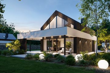  Projekt domu NewHouse 756 (KRZ1054) - projekt domu parterowego z poddaszem - Zdjęcie 1