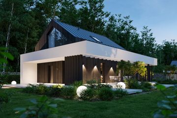  Projekt domu NewHouse 756 (KRZ1054) - projekt domu parterowego z poddaszem - Zdjęcie 9