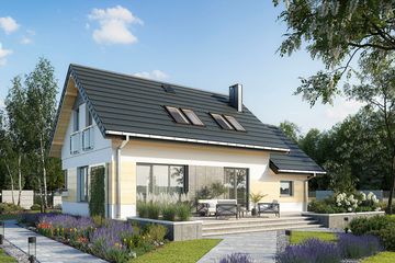  Projekt domu Dino Sol (1803) (KRD2918) - projekt domu parterowego z poddaszem - Zdjęcie 3