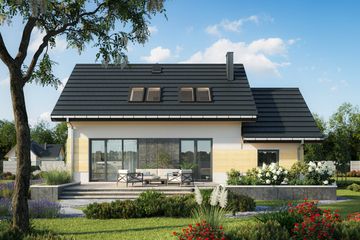  Projekt domu Dino Sol (1803) (KRD2918) - projekt domu parterowego z poddaszem - Zdjęcie 4