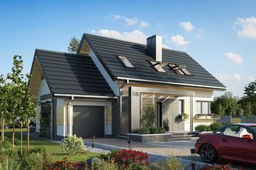  Projekt domu Dino Sol (1803) (KRD2918) - projekt domu parterowego z poddaszem - Zdjęcie 6