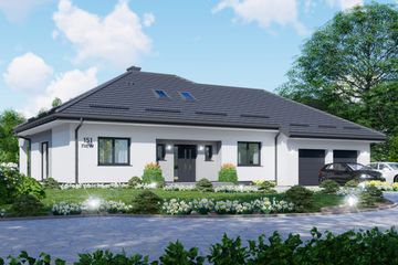  Projekt domu APS 151 NEW+2G (LUA1568) - projekt domu parterowego - Zdjęcie 1