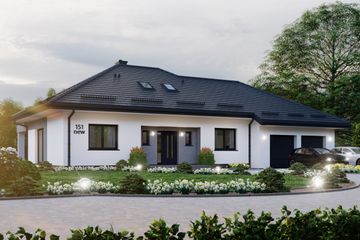  Projekt domu APS 151 NEW+2G (LUA1568) - projekt domu parterowego - Zdjęcie 2